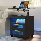 JDPAG Nightstand with Wireless Charging Station