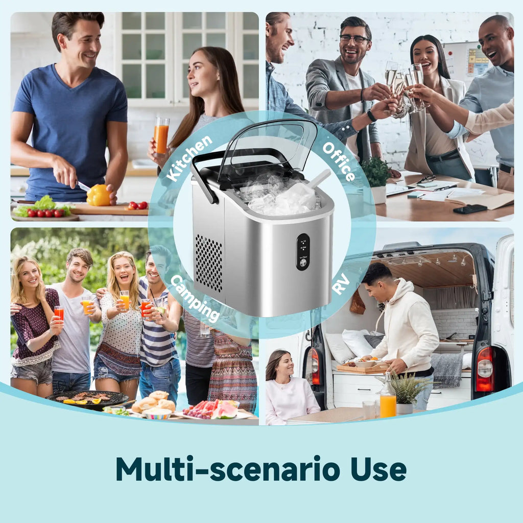 Simzlife Countertop Ice Maker with Handle
