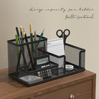 Black Mesh Desk Organizer