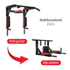 Multifunctional wall-mounted pull-up bar