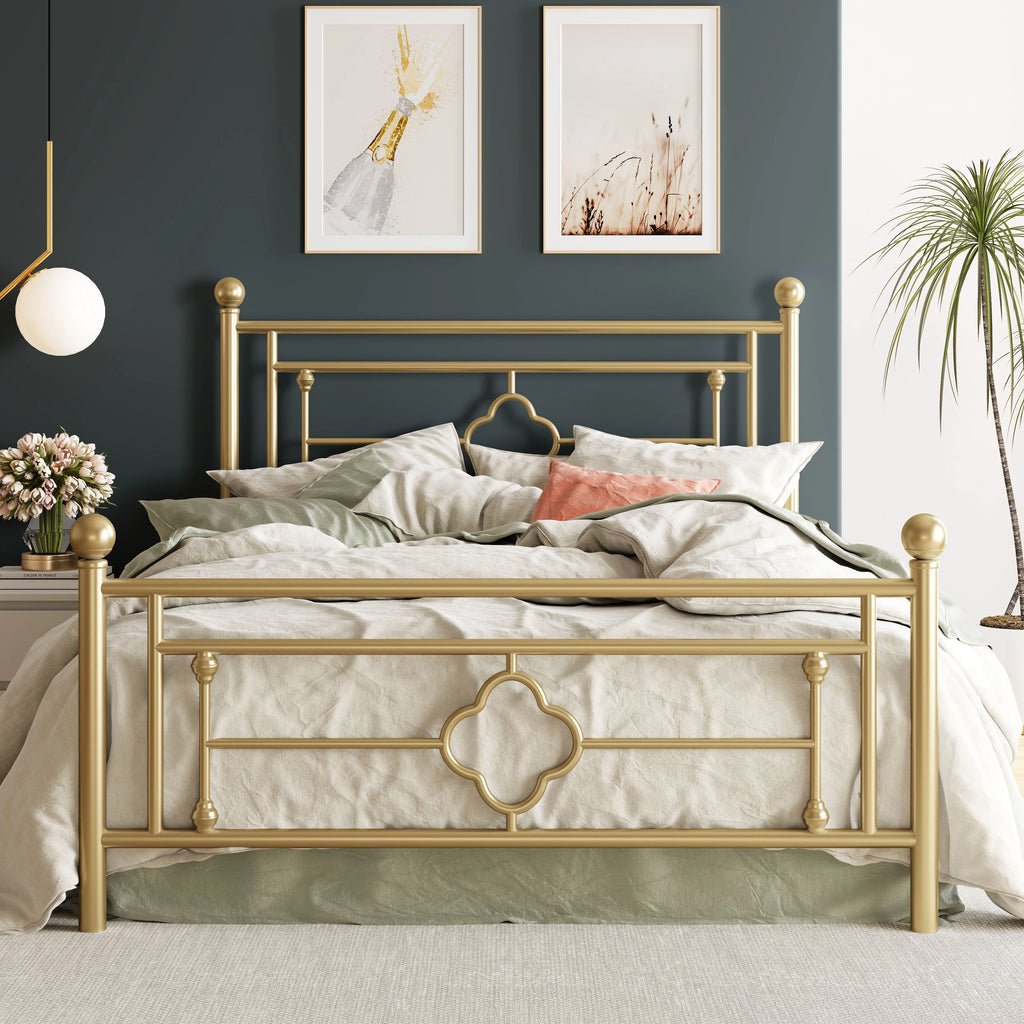 HOOMIC 14 Inch Metal Platform Bed Frame