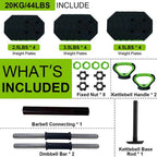 4 in 1 Adjustable Dumbbell Set
