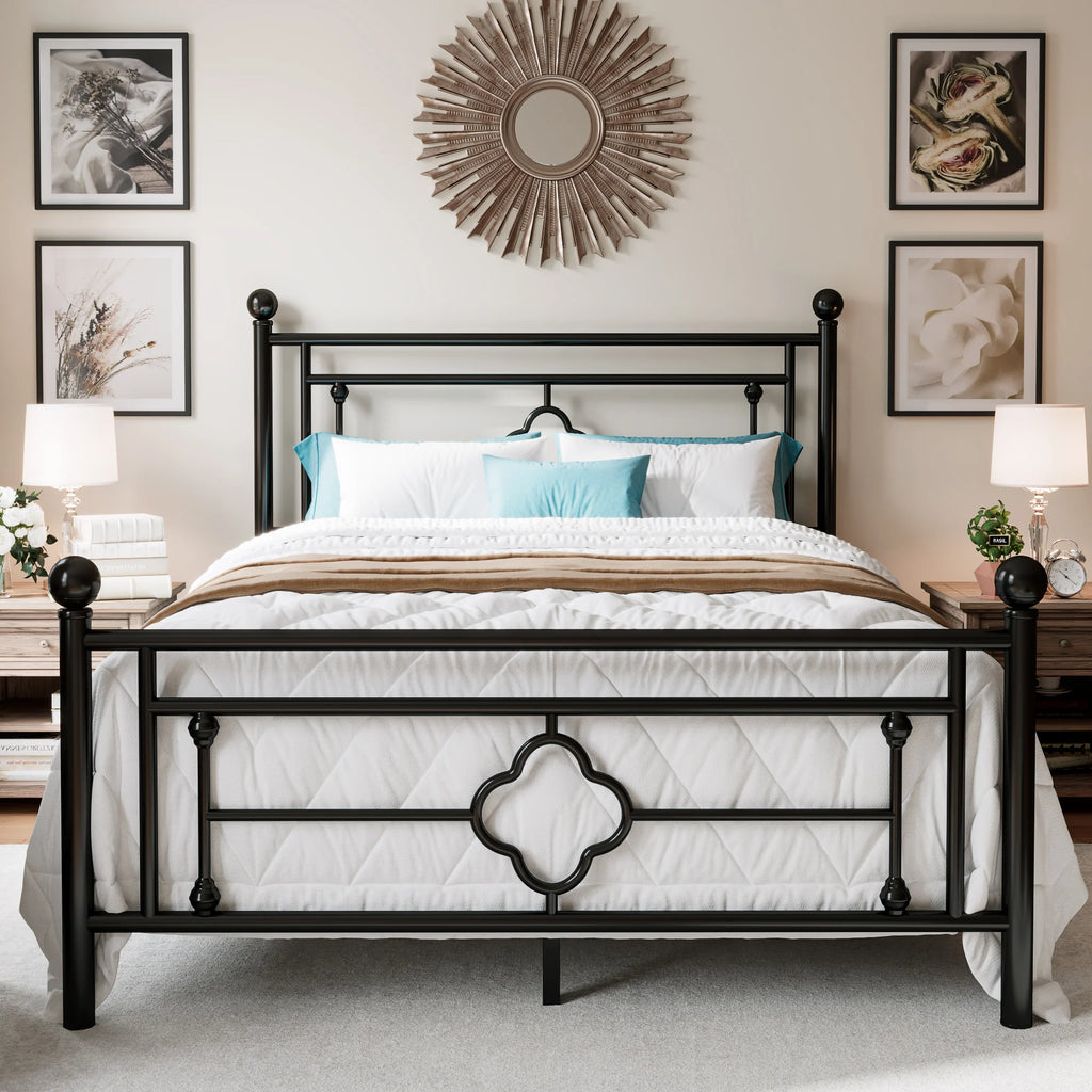 HOOMIC 14 Inch Metal Platform Bed Frame