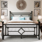 HOOMIC 14 Inch Metal Platform Bed Frame