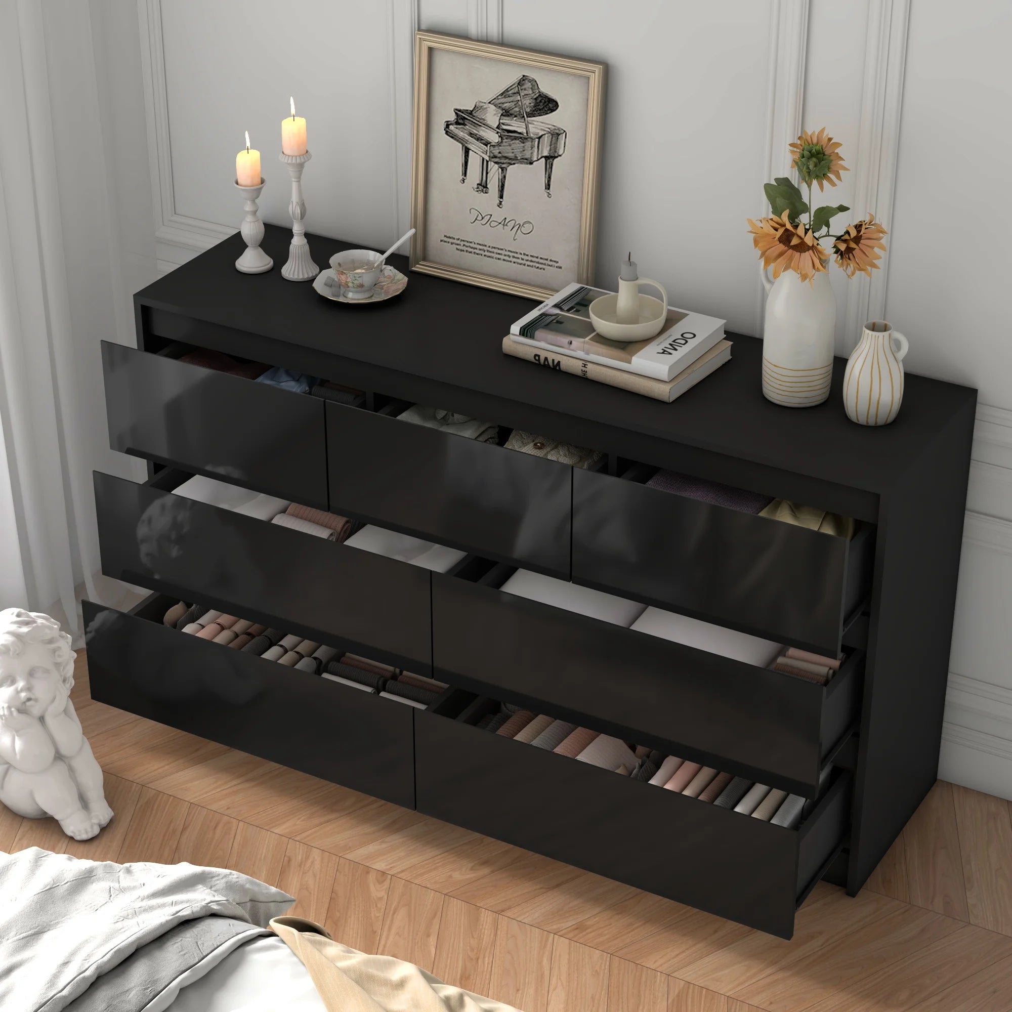 7 Drawer Dresser for Bedroom