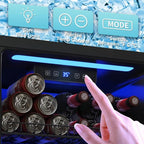 130 Can Mini Fridge With Glass Door