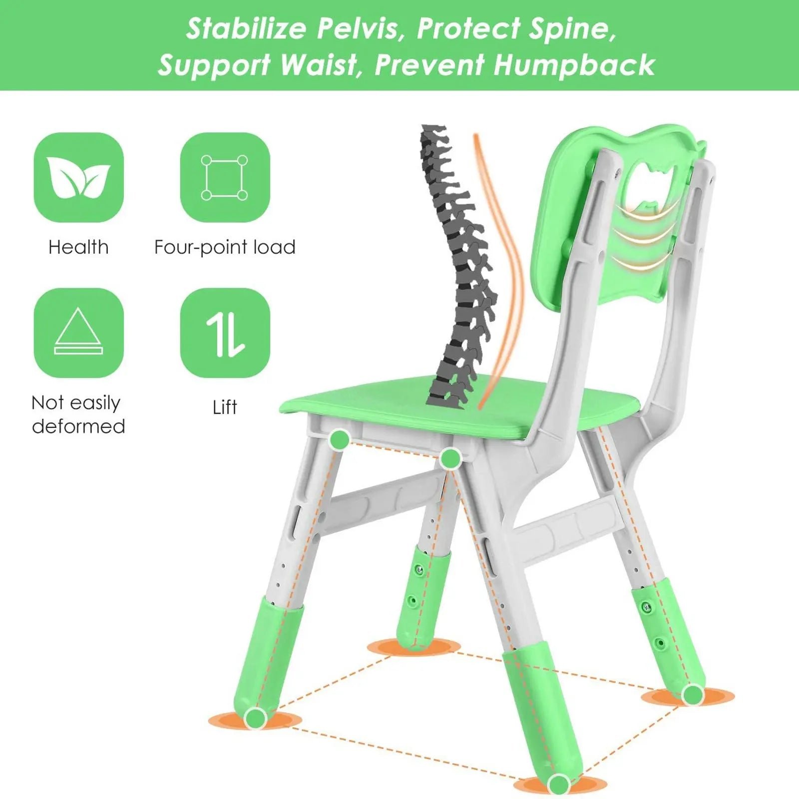 Kids Table and 4 Chairs Set