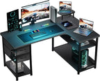 "Gaming Desk with Drawers,