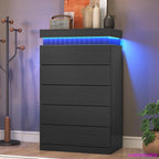 Tall Black Dresser for Bedroom