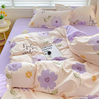 4pcs, 100% cotton bedding set