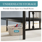 HOOMIC 14 Inch Metal Platform Bed Frame