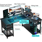 "Gaming Desk with Drawers,