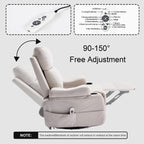 Overstuffed Electric Massage Recliner