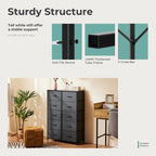 JHK Bedside Table For Bedroom