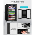 3.2 Cu. Ft Mini Fridge with Glass Door