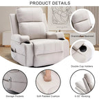Overstuffed Electric Massage Recliner