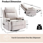 Overstuffed Electric Massage Recliner