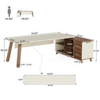 Tribesigns 78.7-Inch Executive Desk
