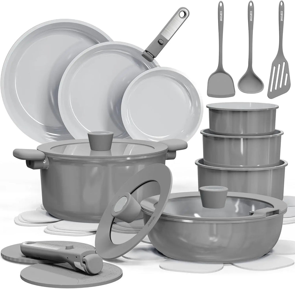 25pcs Ceramic Cookware Set