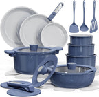 25pcs Ceramic Cookware Set