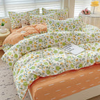 4pcs, 100% cotton bedding set