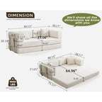 King Size Fold Out Corduroy Sofa Bed