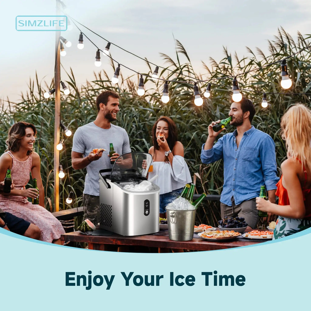 Simzlife Countertop Ice Maker with Handle