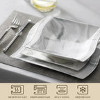 MALACASA FLORA Marble Porcelain Dinnerware