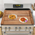 30"L X 22"W Log Color Wood Stove Top Cover with Handle