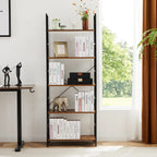 JHK 5 Tier Bookcase Bookshelf