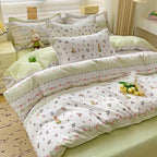 4pcs, 100% cotton bedding set