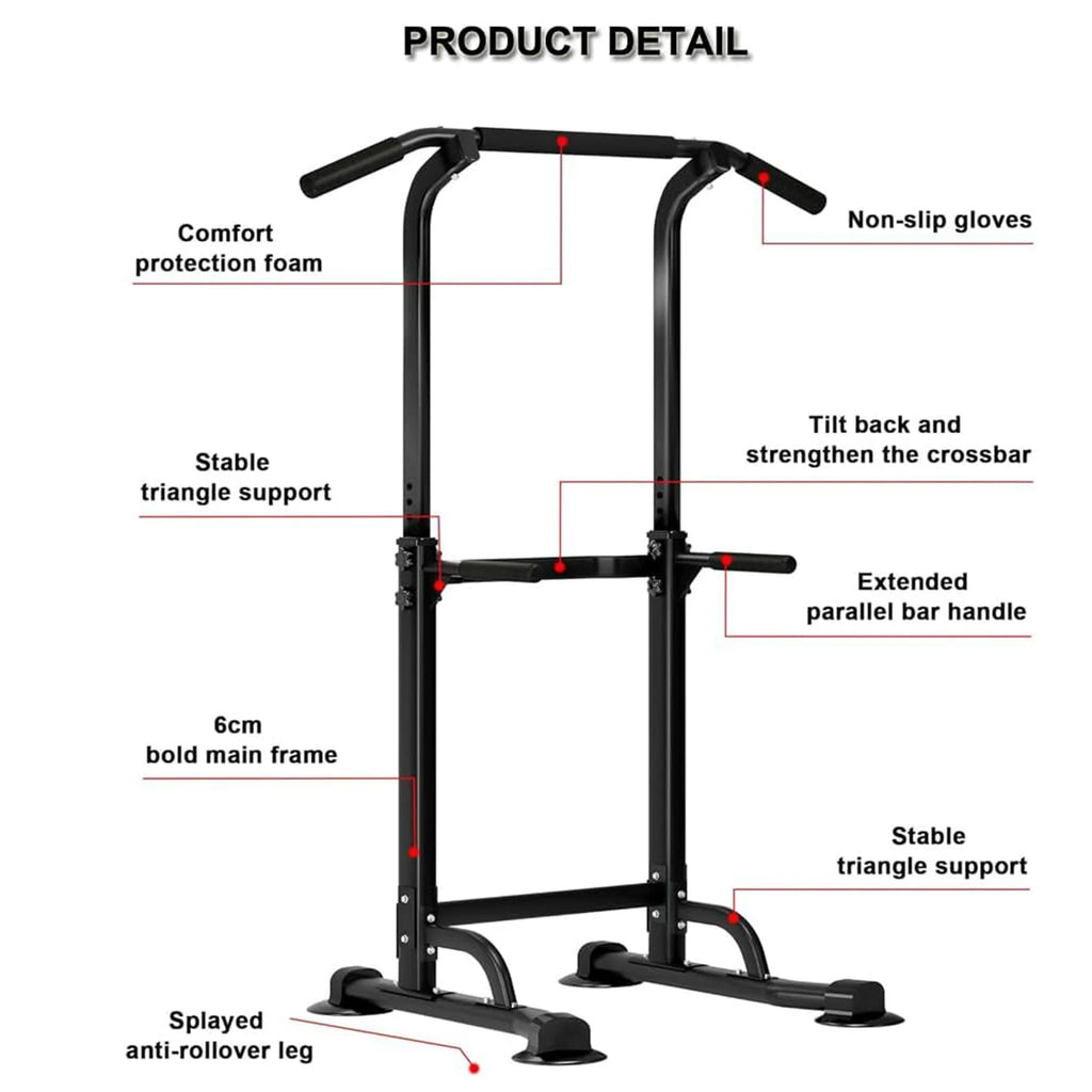 Adjustable Power Tower Pull-Up Rack