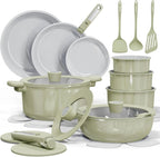 25pcs Ceramic Cookware Set